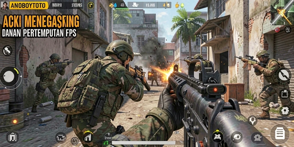 Gameplay menegangkan ANOBOYTOTO dalam pertempuran FPS.