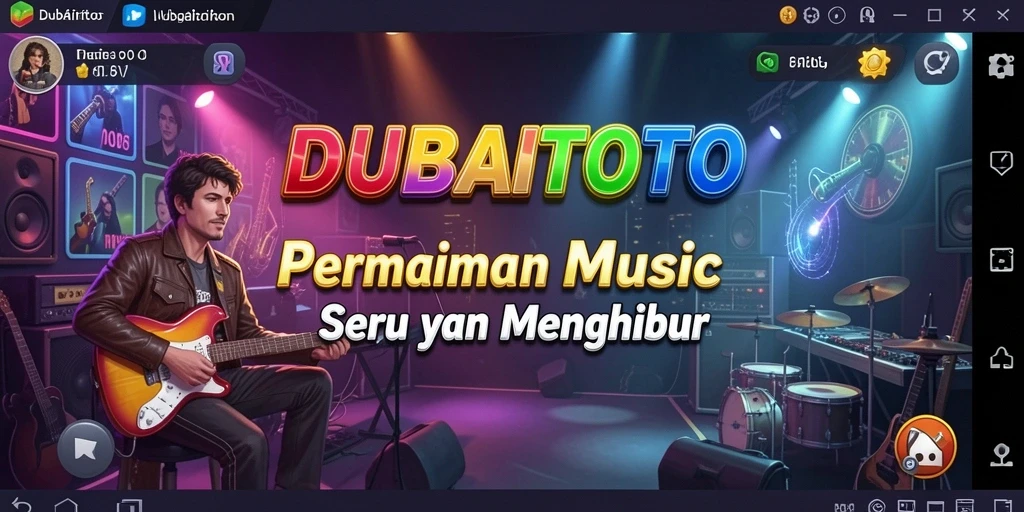 Tampilan game DUBAITOTO dengan pengalaman bermain musik yang seru.