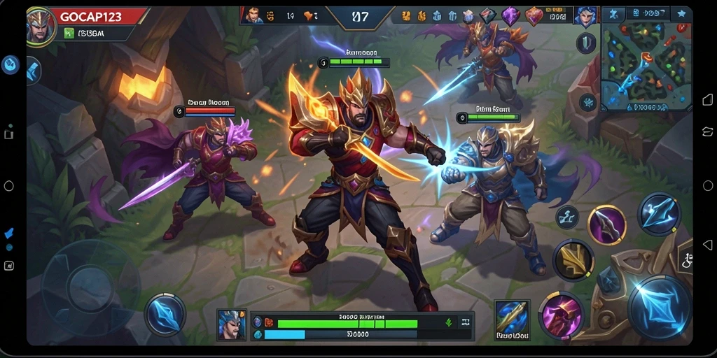 Gameplay seru GOCAP123 dengan karakter unik dan strategi mendalam.