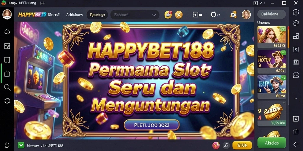 Screenshot utama menunjukkan gameplay seru dan menegangkan dari permainan Slot.