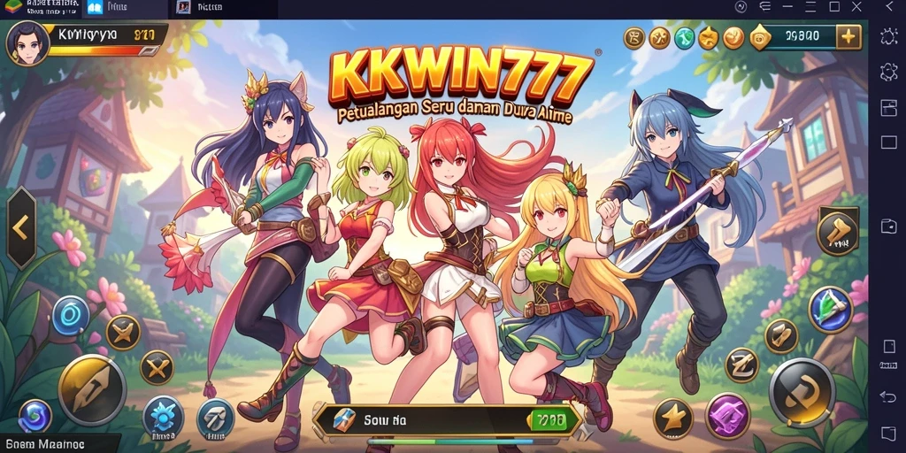 Tampilan menarik dari gameplay KKWIN777 dalam dunia Anime.