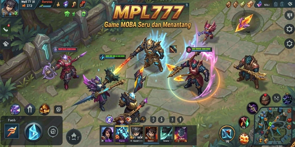 Gameplay seru MPL777 dengan aksi MOBA yang mendebarkan.