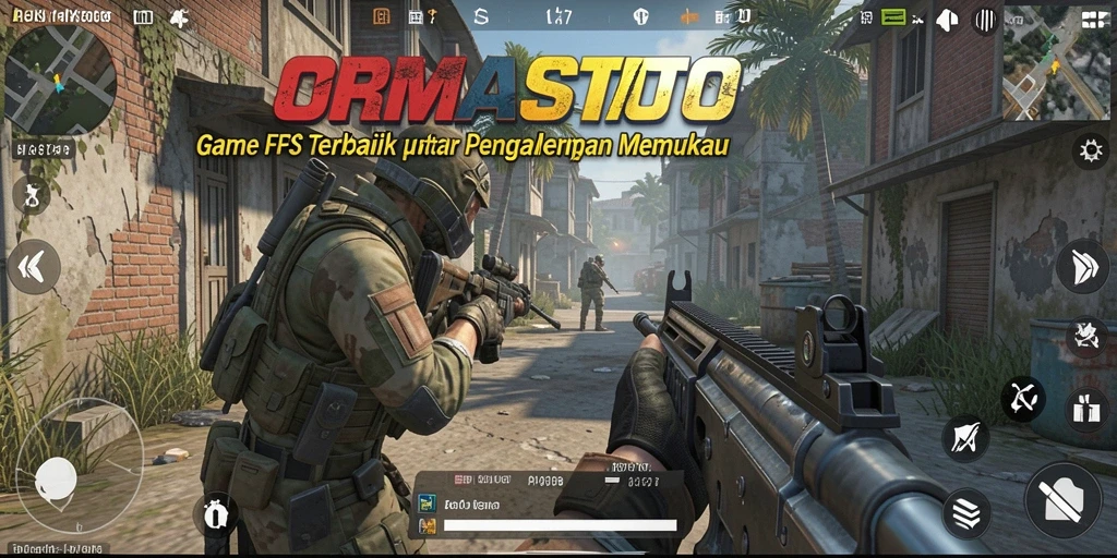 Gameplay intens ORMASSTOTO dengan aksi menembak yang mendebarkan.