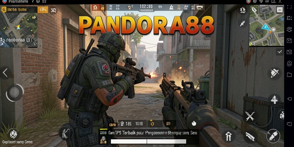 Tangkapan layar PANDORA88 menampilkan aksi seru dalam permainan TPS.