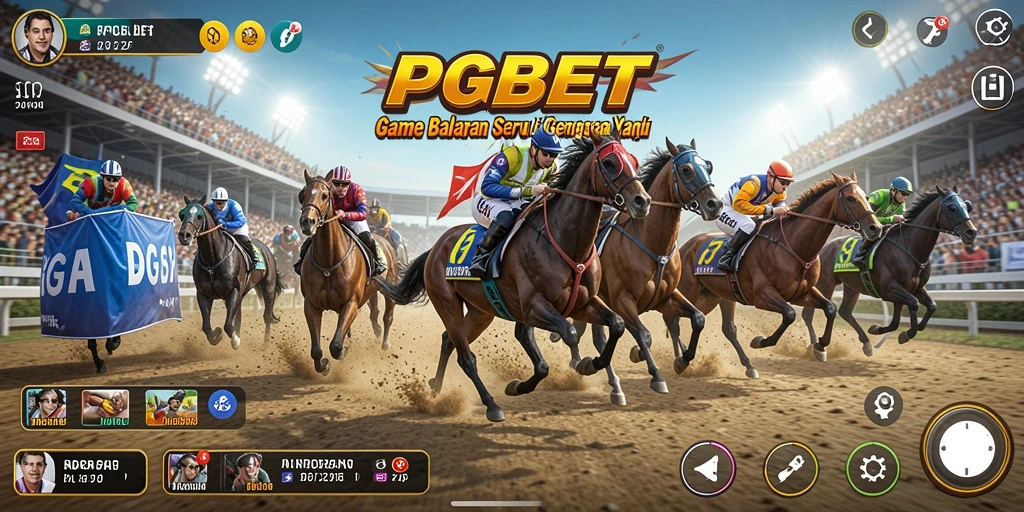 Tampilan gameplay PGBET saat balapan dengan mobil cepat.