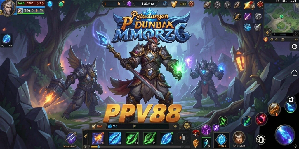 Tampilan gameplay menakjubkan dari PPV88 dalam dunia MMORPG.