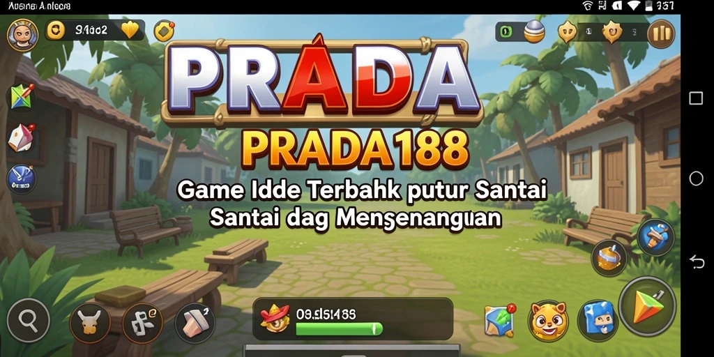 Screenshot utama PRADA188 menampilkan karakter aktif dalam mode Idle.