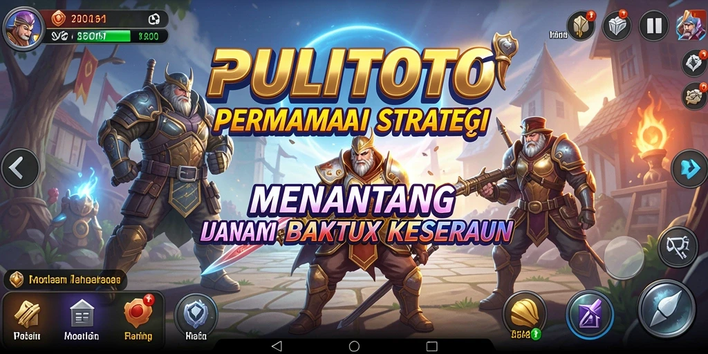 Tampilan gameplay PULITOTO dengan strategi yang mendebarkan.