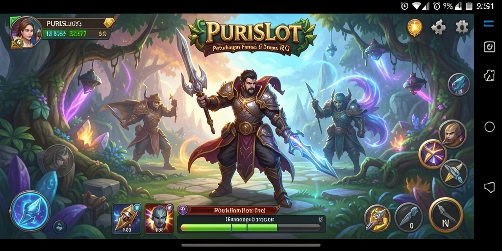 Tampilan gameplay RPG yang memukau dan mendebarkan.