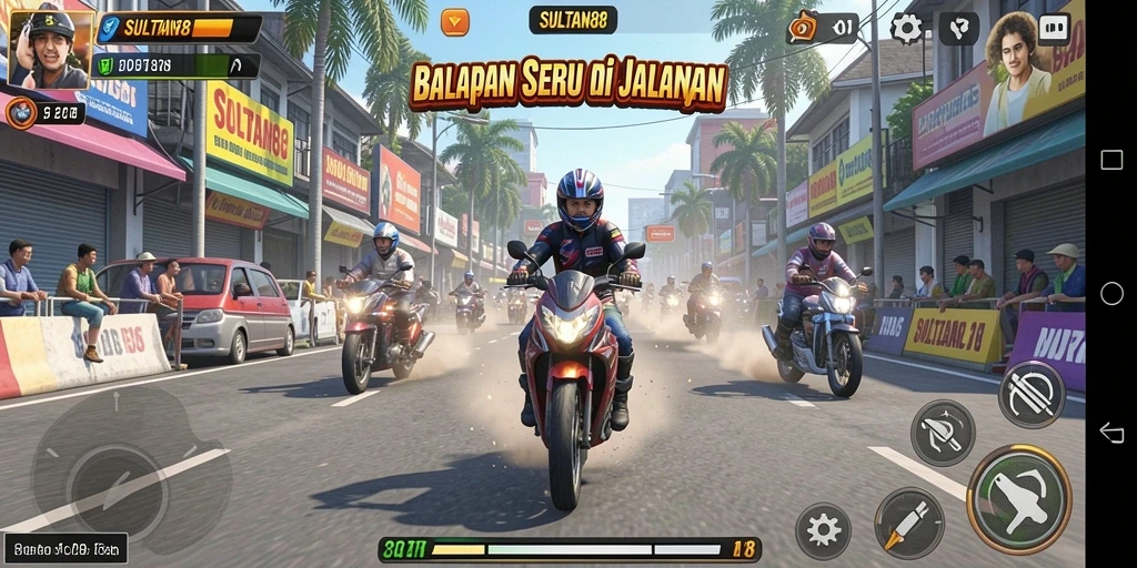 Tampilan gameplay seru dan mendebarkan dari SULTAN88.