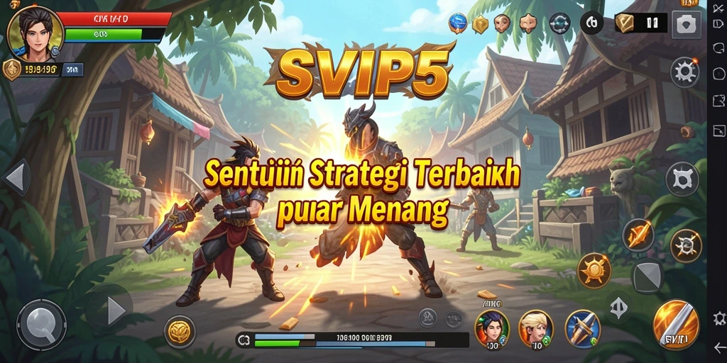 Screenshot menunjukkan aksi pertempuran intens dalam SVIP5.