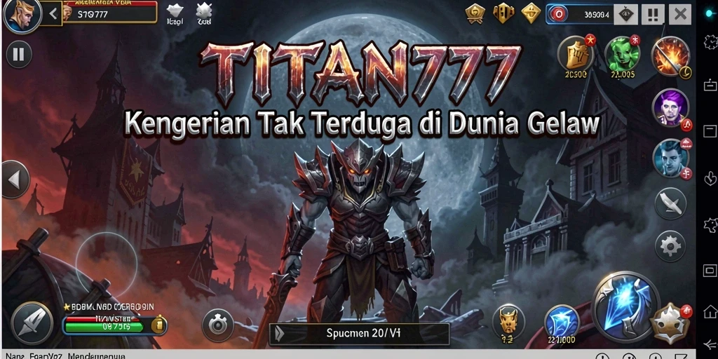 Screenshot utama <strong>TITAN777</strong> menampilkan gameplay mengerikan dengan suasana yang mencekam.