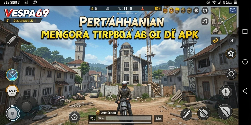 Tampilan gameplay menara pertahanan VESPA69 yang seru dan menantang.